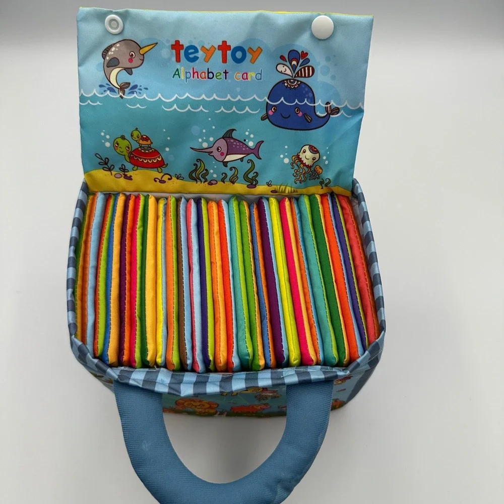 Teytoy Baby Soft Alphabet Flash Cards 26-Piece ABC Learning Set for‎ Toddlers